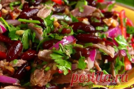 Острый салат с говядиной «Ходжа Насрединн»