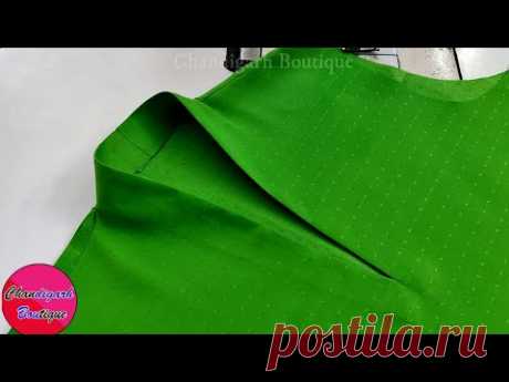 V Shape Halter Neck Design Easy Cutting and Stitching
