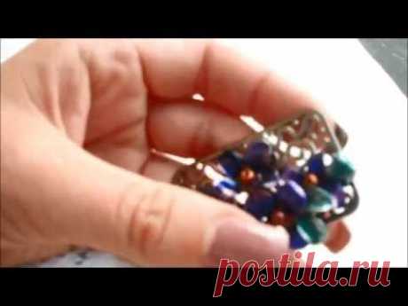 Цветы из проволки и лака для ногтей