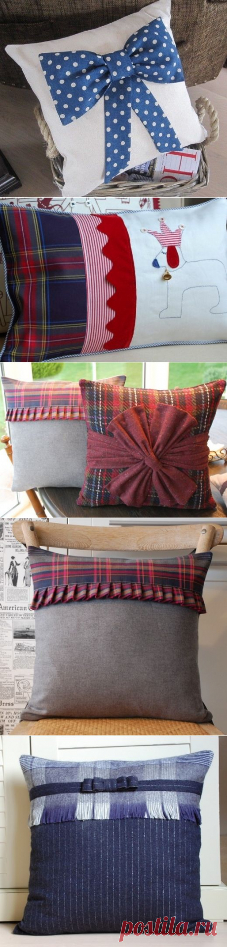 Идеи для шитья подушек. Ideas for sewing pillows. ~ HandMadiya.com
