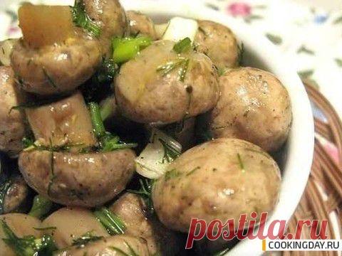 Маринованные шампиньоны | Кулинарные рецепты на каждый день