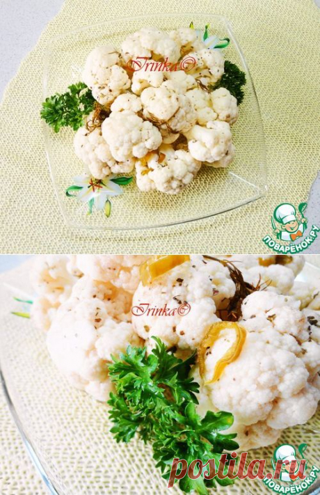 Быстромаринованная цветная капуста в микроволновке - кулинарный рецепт