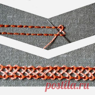 Красивый кельтский стежок в копилку вышивальщицы