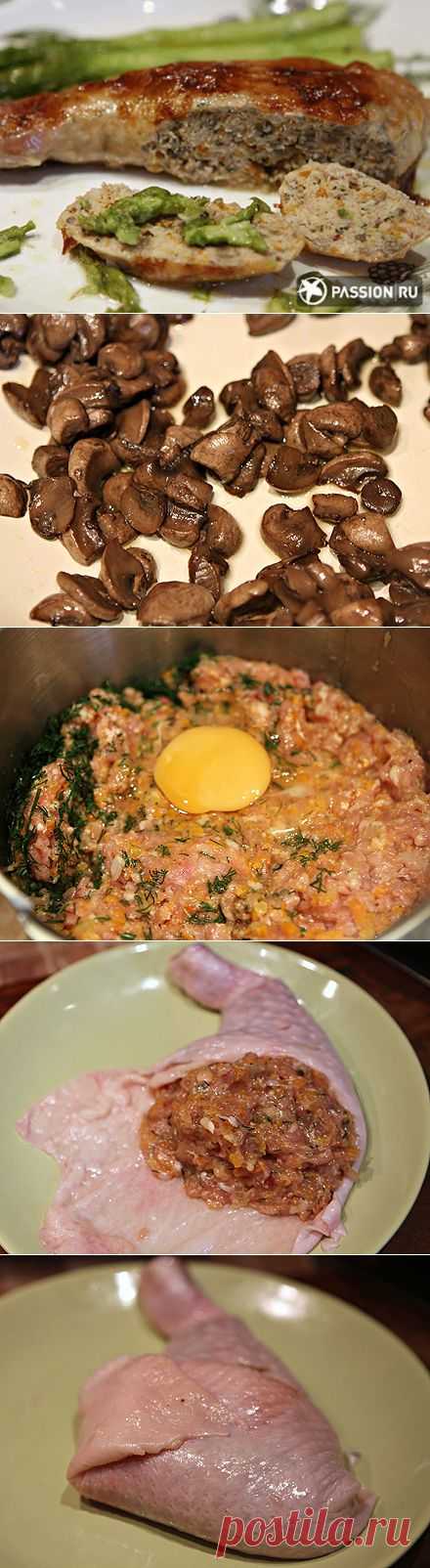 фаршированные КУРИНЫЕ ОКОРОЧКА - вкусно, хотя и не очень быстро!.