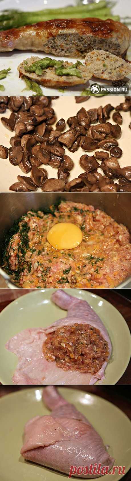 фаршированные КУРИНЫЕ ОКОРОЧКА - вкусно, хотя и не очень быстро!.