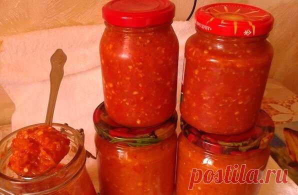 Яблочная аджика, мой идеальный рецепт Пробовала разные варианты аджики, но этот стал любимым. Аджика получается очень вкусной и ароматной. Я ее использую к мясу, как закуску, заправку к борщу.Хранится аджика при комнатной температуре. Вку