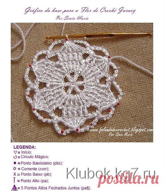 Топ крючком с объемным цветком "Нарцисс"