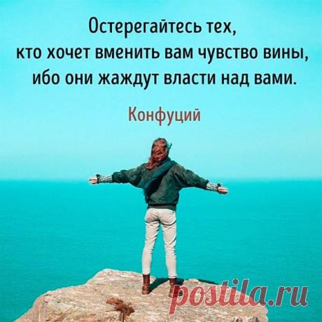 Остерегайтесь тех,кто хочет сменить вам чувство вины