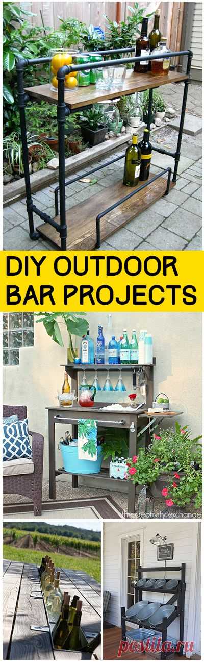 (3) DIY Outdoor Bar Projects