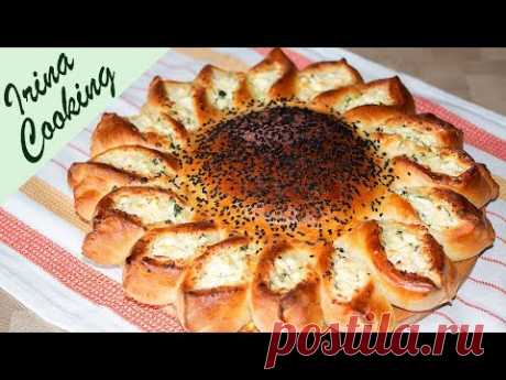 Эффектный Пирог ПОДСОЛНУХ 🥠 ПИРОГ с двумя начинками ○ Ирина Кукинг