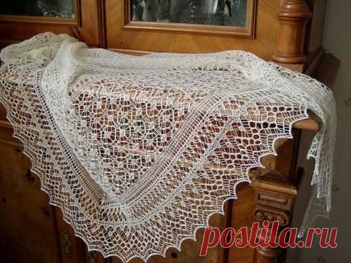 Совместник-7 Шаль "Мое небо" My heaven shawl by Patusha | Шали с Любовью | VK