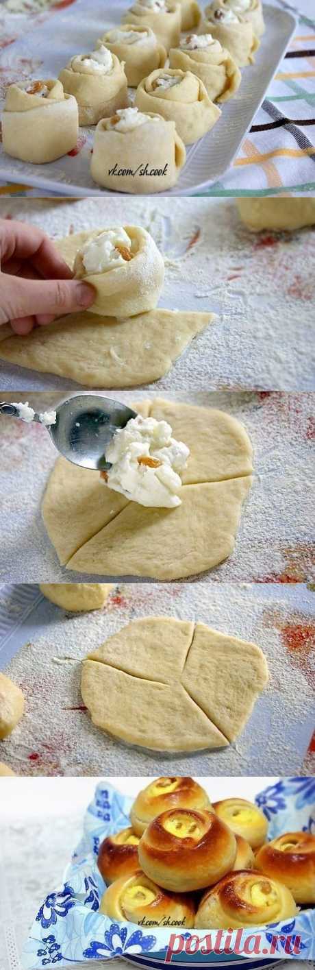 открытые булочки с начинкой