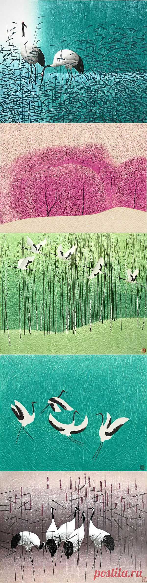 Китайский художник Hao Boyi. Современные китайские гравюры | Usenkomaxim.ru