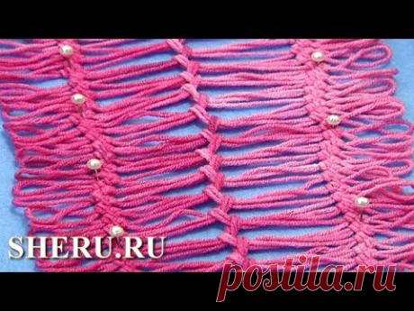 How To Join Hairpin Lace  Урок 18 часть 2 из 4 Соединение лент на вилке