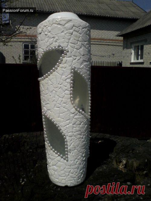 Вазочки "Снежная нежность" и "Этюд в багряных тонах" / Декор. Работы пользователей / PassionForum - мастер-классы по рукоделию