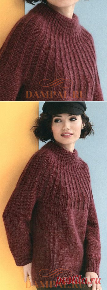 Свитер с круглой кокеткой «Gamine» | DAMские PALьчики. ru