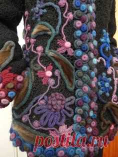freeform crochet jacket