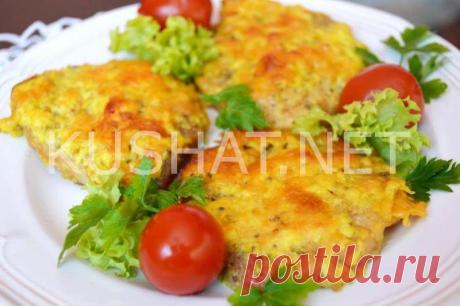 Отбивные из свинины с сыром в духовке. Пошаговый рецепт с фото - Кушать нет