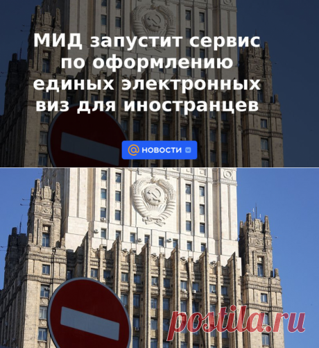 МИД запустит сервис по оформлению единых электронных виз для иностранцев - 19 сентября 2022 | Новости Mail.ru