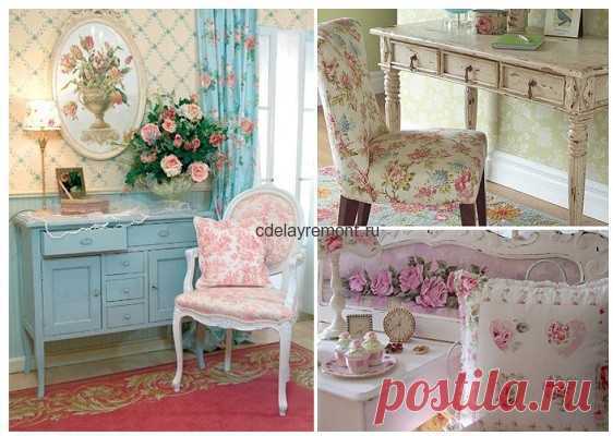 Стиль Шебби Шик в интерьере спальной комнаты