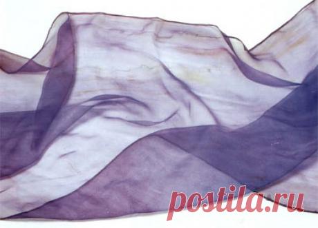 Создаём шелковый шарфик с узором «араши» в технике «шибори».