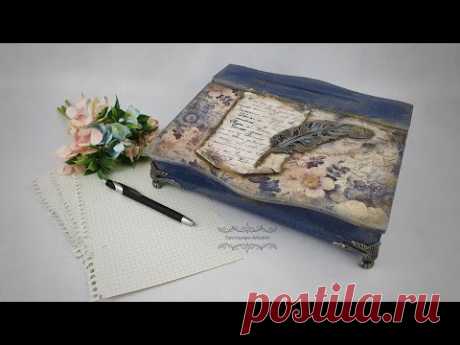 Decoupage # An aged secretary   #pentartofficial #pentart  # DIY tutorial...