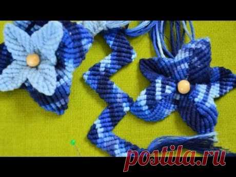 How To: Macrame flower / Makramee Blume / Macrame fiore, flor, fleur