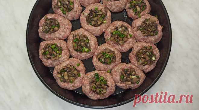 Лучше чем просто котлеты. Вкусные котлеты - гнёзда с грибами - Искусница - медиаплатформа МирТесен
