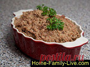 Кулинарные рецепты Паштет из печени - пошаговый фоторецепт паштета из куриной печени
