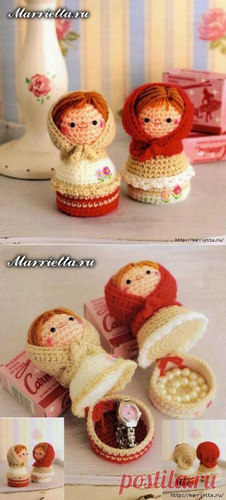 Куколки МАТРЕШКИ амигуруми крючком. Схемы