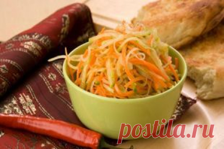 Простой салат из черной редьки :)
