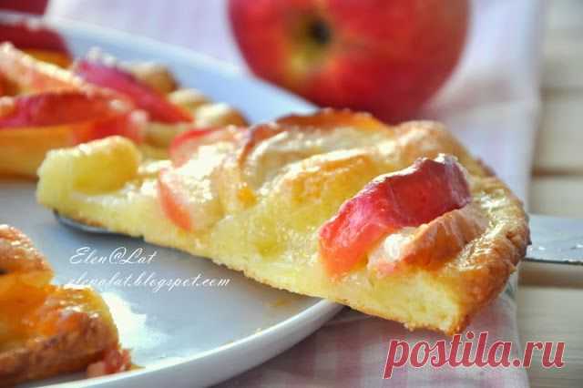 Sweet and not Sweet: Мятый яблочный пирог на творожном тесте