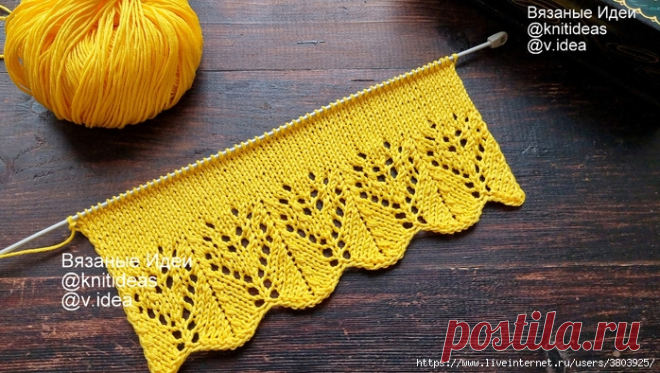 Оригинальная кайма спицами