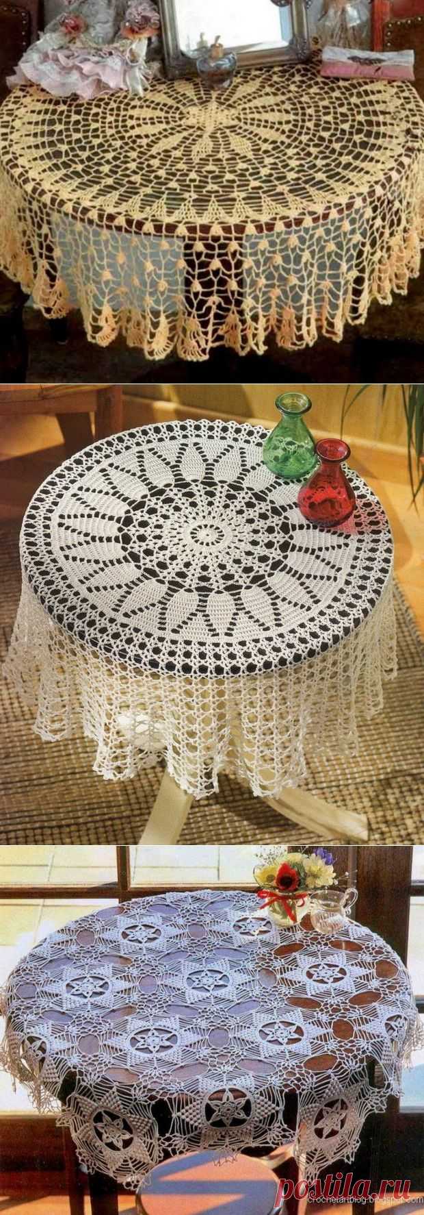 Красивые скатерти и схемы