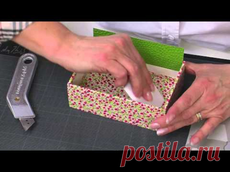 Créer une boîte en carton - L'Atelier Edisaxe - YouTube