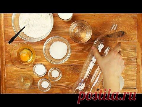 Пышные блины в бутылке