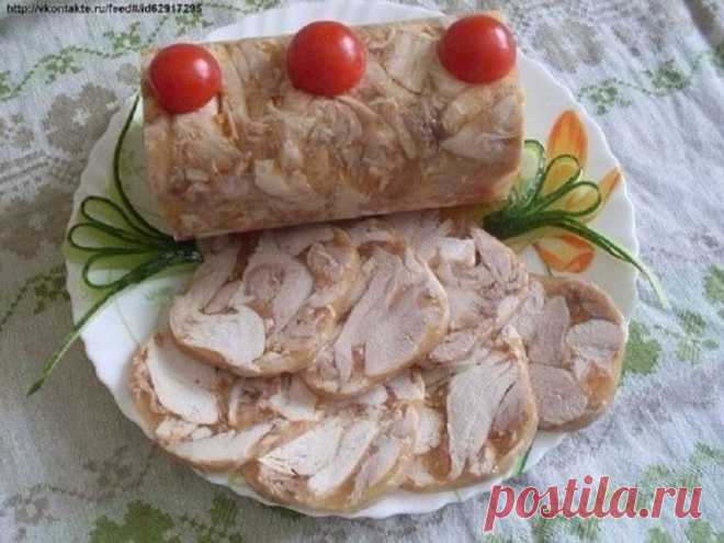 "Куриный рулет в бутылке" - Простые рецепты Овкусе.ру