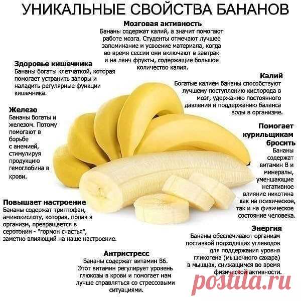 Уникальные свойства бананов: