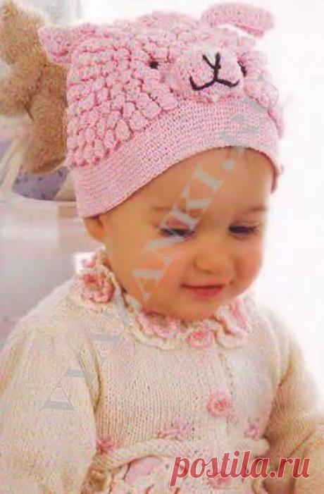Шапочка: розовая хрюшка (крючком) - Вязанки.РУ - Все о вязании