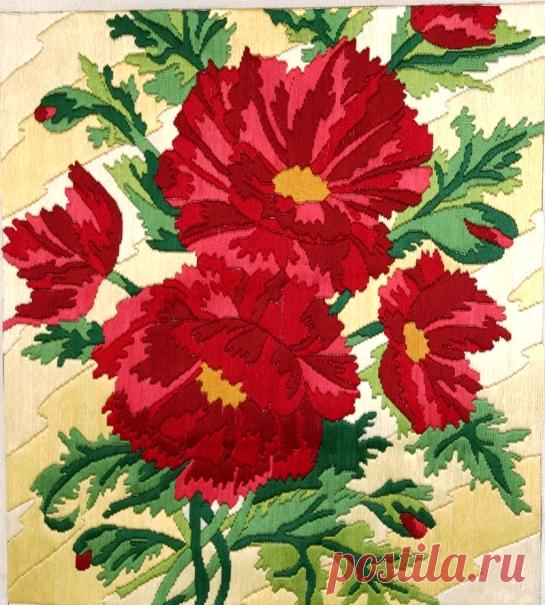 Особенности вышивания в технике лонгстич и схемы