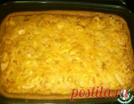 Пирог с курицей и луком – кулинарный рецепт