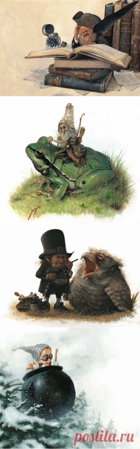 Гномы.ФРАНЦУЗСКИЙ ХУДОЖНИК-ИЛЛЮСТРАТОР JEAN-BAPTISTE MONGE 2 часть.