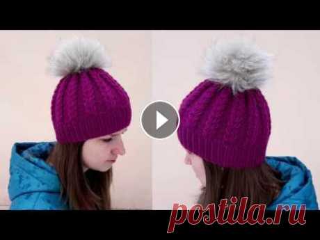 Красивая шапка ОБЪЕМНЫМ узором КОЛОСОК. Вязание спицами. Красивая шапка ОБЪЕМНЫМ узором КОЛОСОК. Вязание спицами.Для вязания я использую пряжу Fiesta в 100гр 300м, полушерсть 30% шерсть, 70% акрил. Пряжа из ...