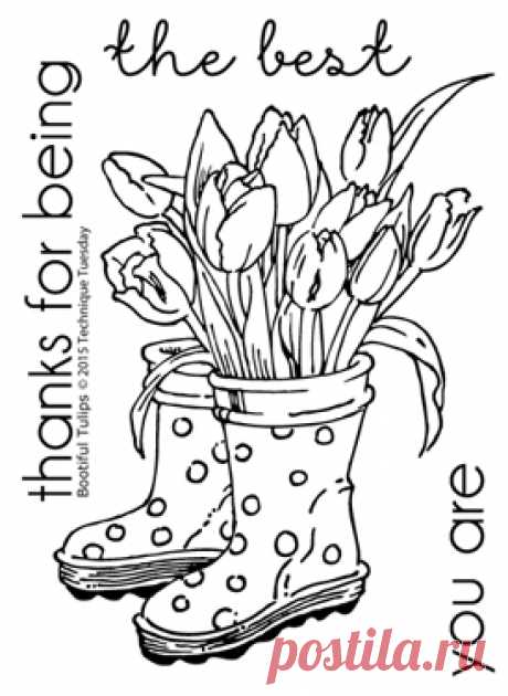 Technique Tuesday: Bootiful Tulips - Greenhouse Society May 2015