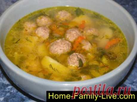 Суп с фрикадельками и макаронами./Сайт с пошаговыми рецептами с фото для тех кто любит готовить