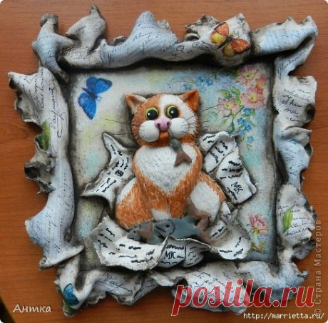 МК. Позитивные мультяшные панно из соленого теста..