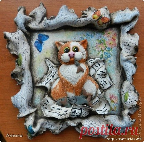 МК. Позитивные мультяшные панно из соленого теста..