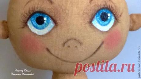 Учимся оживлять текстильную куклу: роспись лица