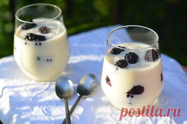 Как приготовить творожный десерт с ежевикой - рецепт, ингридиенты и фотографии