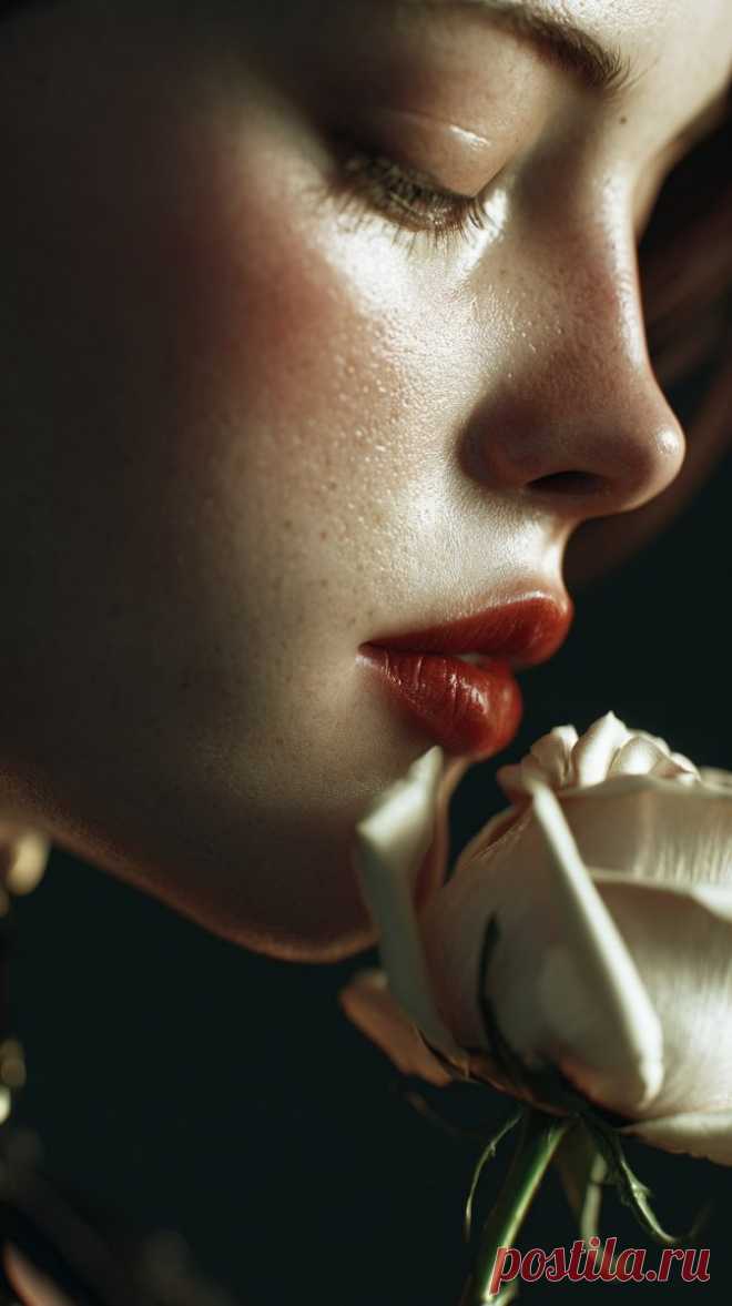 Роскошная чувственность розы и женщины. Нейронная сеть Midjourney - Midjourney примеры промтов - Форум ИИ о нейросетях - Yes Ai